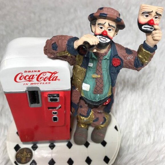 Vintage Coca-Cola Limited Edition Emmett Kelly 'Put on a Happy Face' Figurine - Picture 10 of 16